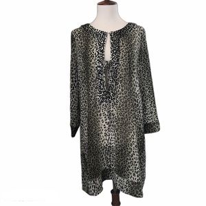 Boston Proper sheer tunic cover-up